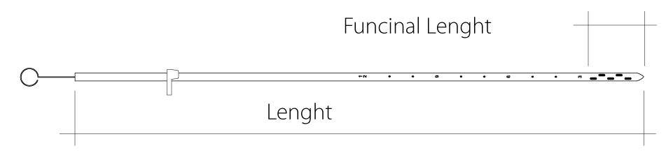 Ventricular Cerebral Catheter Funcional Lenght