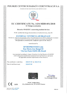 Certificação CE Ventricular Hpbio